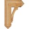 Ekena Millwork Imperial Arts and Crafts Rough Sawn Bracket w/ Offset Brace, Western Red Cedar, 8"W x 18"D x 26"H BKT0806X18X26IMP03RWR - alternate 4